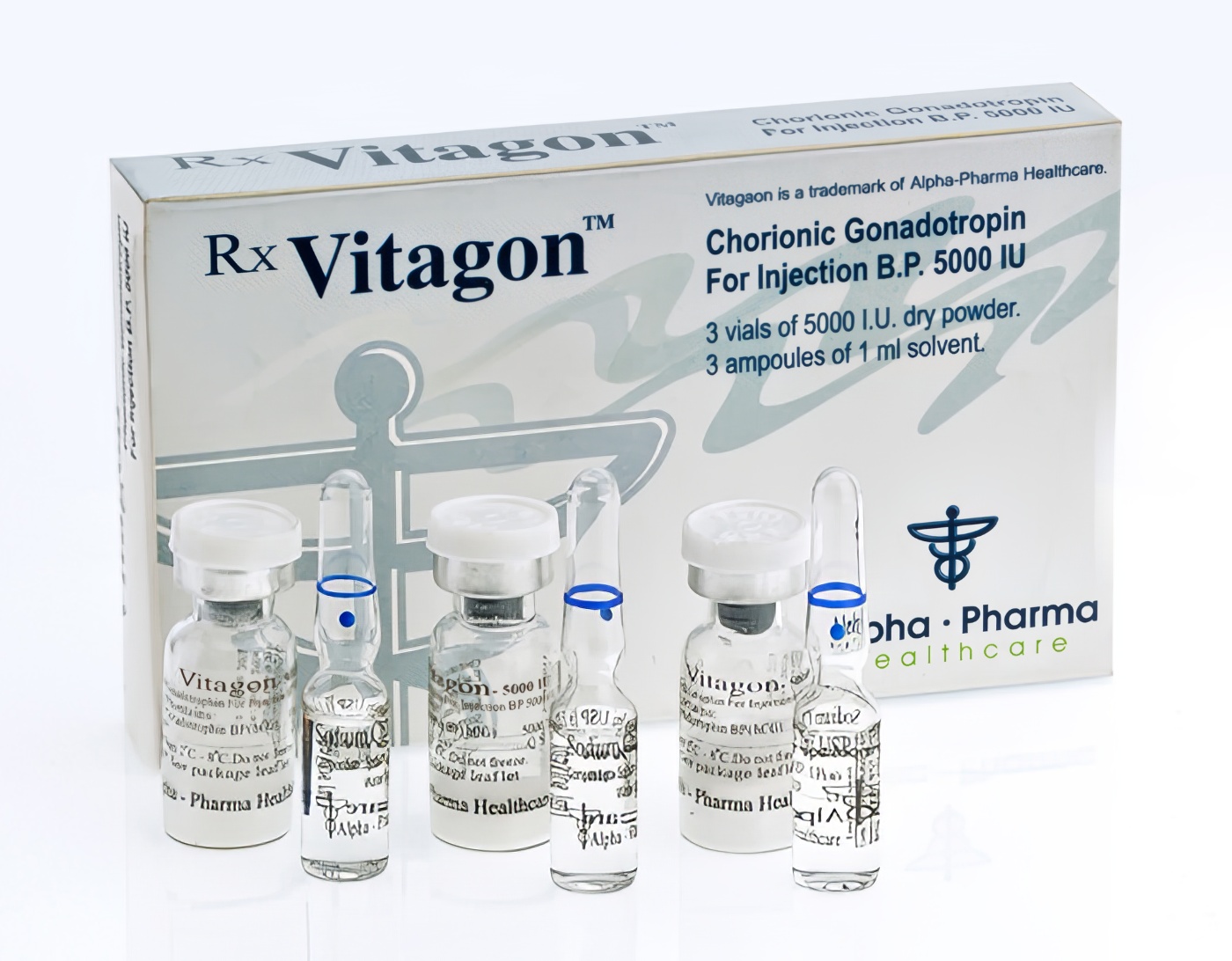 Vitagon (hCG - Human Chorionic Gonadotropin) 5000iu Alpha Pharma
